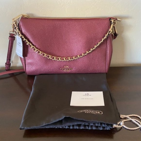 Coach Bags Coach F2227 Soft Pebble Leather Swinger Crossbody Bag